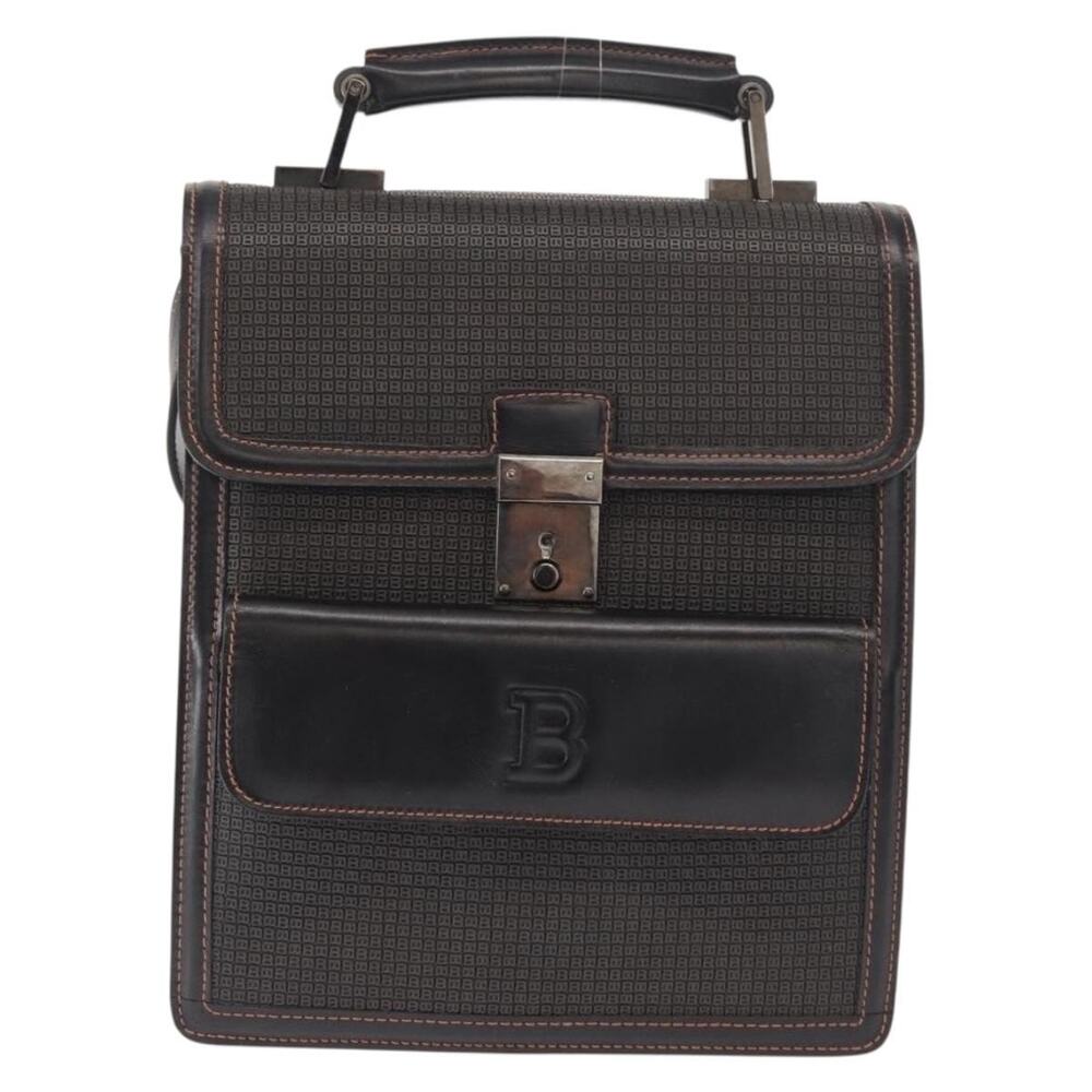 Bally Leather B-Monogram Shoulder Bag Black